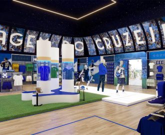 Loja do Cruzeiro ganha nova era com projeto da GDesign