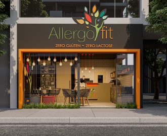 Allergofit ganha projeto arquitetônico que conversa com a identidade da marca